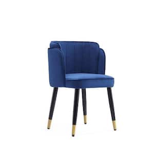 Zephyr Royal Blue Velvet Dining Chair