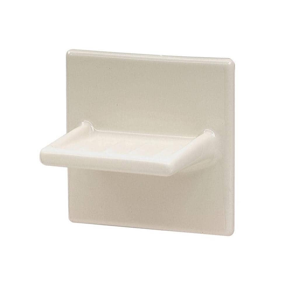 Wall-Mounted Bone Ceramic Soap Dish