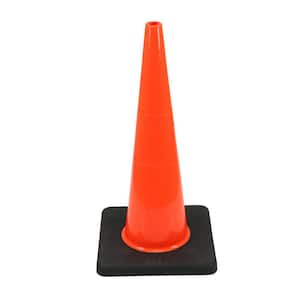 28 in. Orange PVC Injection Molded Cone