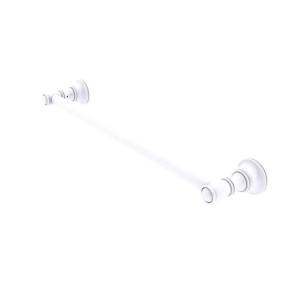 Allied Brass Carolina Collection 18 in. Wall Mounted Towel Bar in Matte White