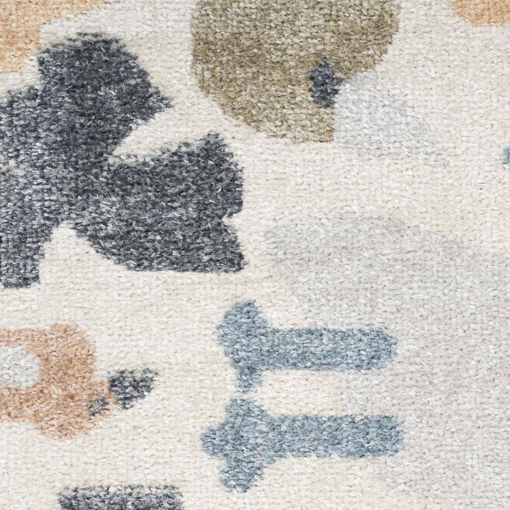Ivory Safari Animal Print Kids Rectangular Washable Rug