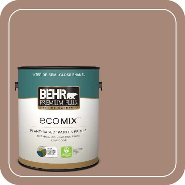 1 gal. #PPU3-14 Tribal Pottery Semi-Gloss Enamel EcoMix Plant-Based Interior Paint & Primer