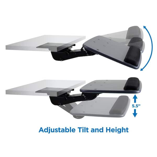 Tilt&Height Adjustable Keyboard Tray Under Desk or Above Desk - 2