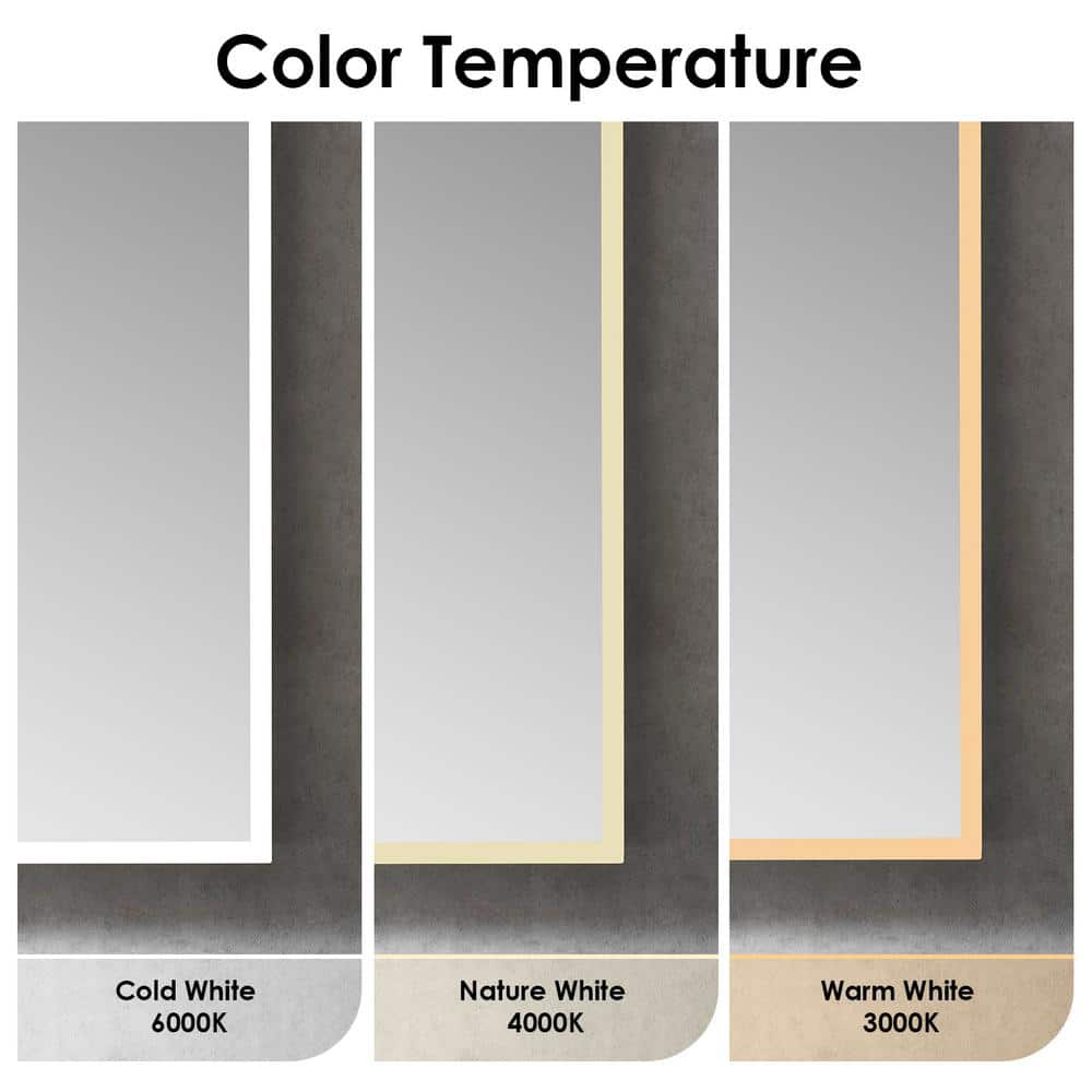 Carsoli 24" Frameless LED Lighted Bathroom Medicine Cabinet