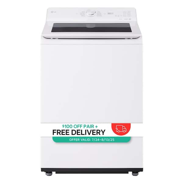 5.0 cu.ft. SMART Top Load Washer in Alpine White with TurboWash, Easy Unload and AI Sensing