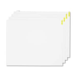 Walk-N-Clean White 30 in. x 24 in. Commercial Floor Mat 60-Sheet Refill Pad, 4/Carton