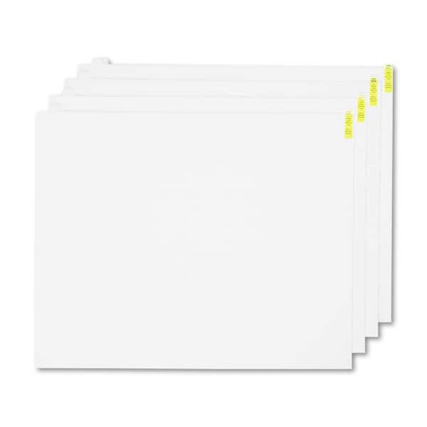 Crown Walk-N-Clean White 30 in. x 24 in. Commercial Floor Mat 60-Sheet Refill Pad, 4/Carton