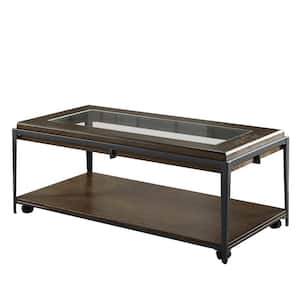 Waco Espresso Cocktail 48 in. Table with Casters