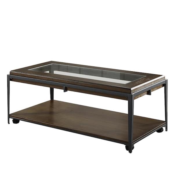 Steve Silver Waco Espresso Cocktail 48 in. Table with Casters