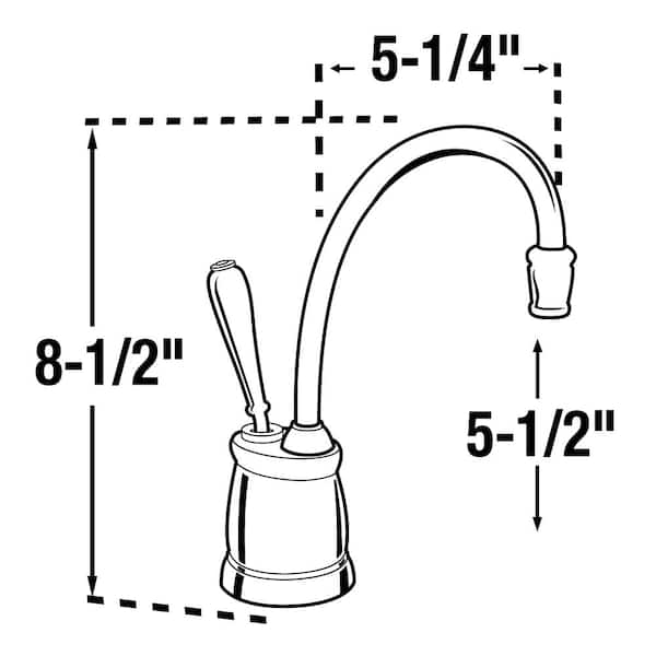 Indulge Tuscan Series 1-Handle 8.5 in. Faucet for Instant Hot Water Dispenser in Classic Oil Rubbed Bronze