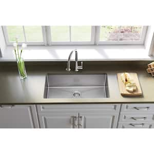 Crosstown 32 in. Undermount Single Bowl 18-Gauge Stainless Steel Kitchen Sink Only