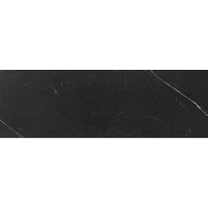 Black 4 in. x 12 in. Honed Marble Subway Floor and Wall Tile (5 sq. ft./Case)