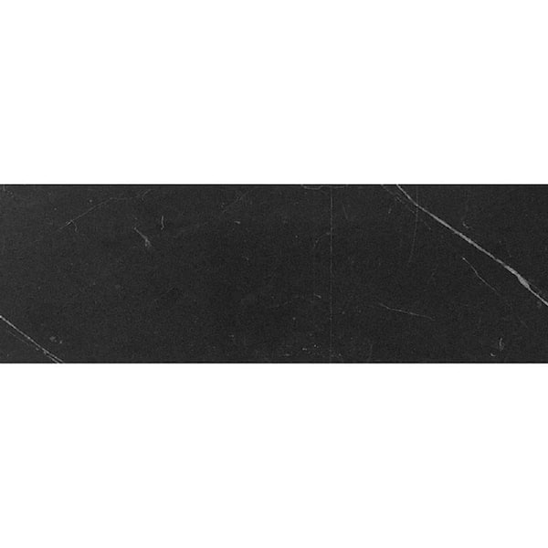 Apollo Tile Black 4 in. x 12 in. Honed Marble Subway Floor and Wall Tile (50 Cases/250 sq. ft./Pallet)