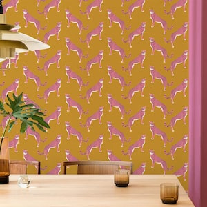 Guepardo Ochre Peel and Stick Wallpaper