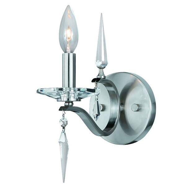 Lumenno International Rubonga Satin Nickel Sconce