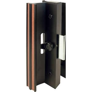 Extruded Aluminum, Black, Sliding Patio Door with Clamp Type Latch
