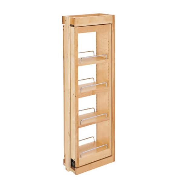 Rev-A-Shelf Natural Maple 6 in. Pull Out Wall Filler w/Soft-Close, 36 in. Height