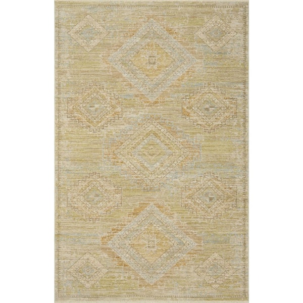 Elora Pistachio / Clay 2 ft. 6 in. x 10 ft. 2 in. Traditional Runner Rug