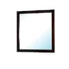 Rectangular cherry wood framed mirror