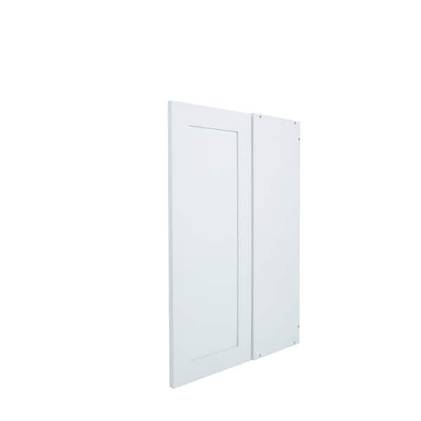 Threespine Ready to Assemble 36 in. x 18 in. x 12 in. Stock Bridge Wall Kitchen Cabinet in Shaker White Wood