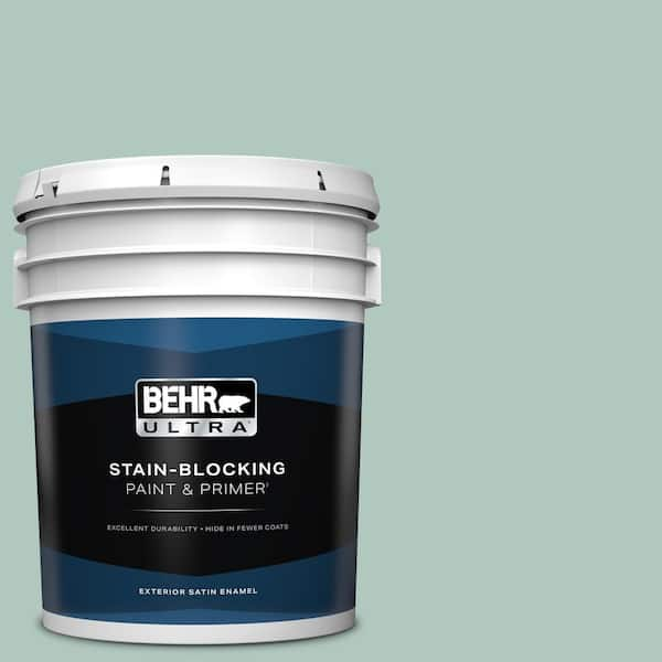 BEHR ULTRA 5 gal. #480E-3 Marina Isle Satin Enamel Exterior Paint & Primer