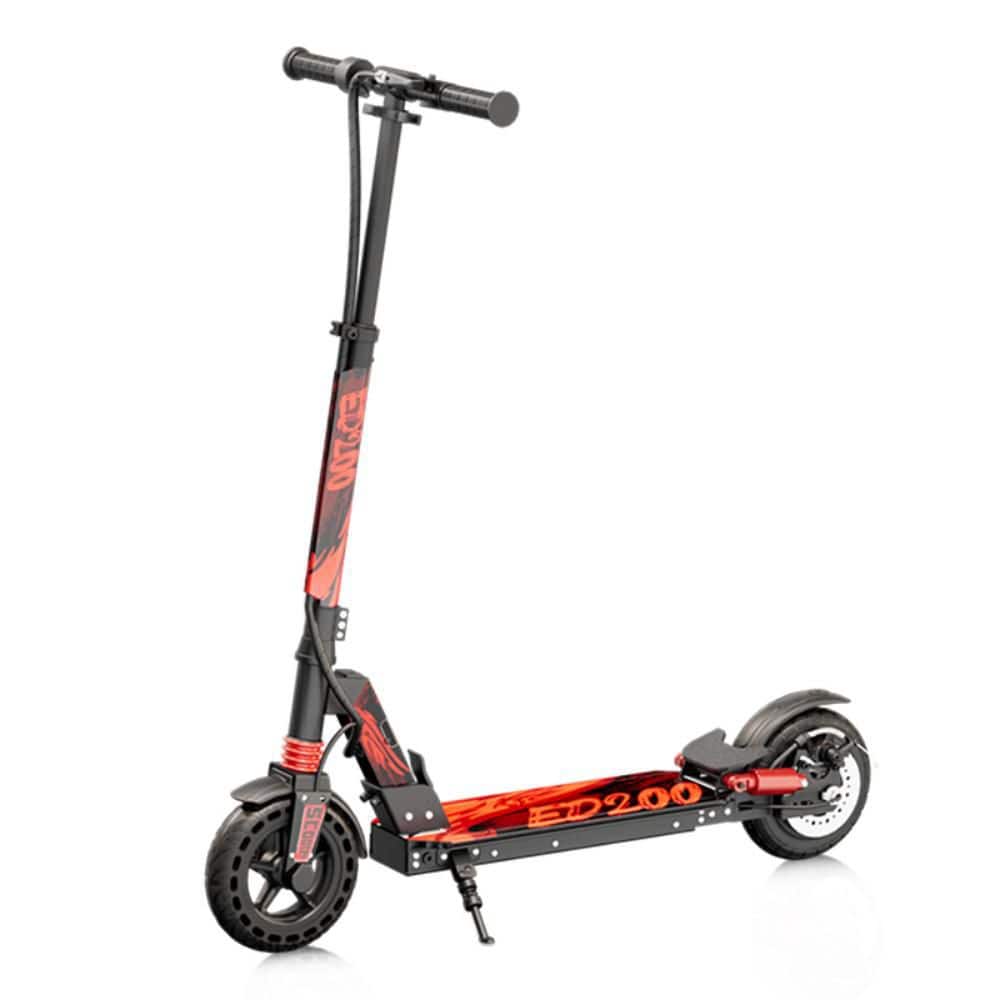 2-Wheel Red Foldable Electric Scooter with Dual Brakes and LED Display 200W Brushless Motor, Up to 19 MPH price history on PriceWatchPro