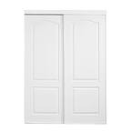 TRUporte 71 in. x 80 in. 109 Series Primed 2 Panel Arched Top Design ...