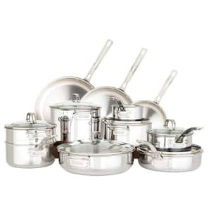 3-Ply 17pc Stainless Steel Cookware Set