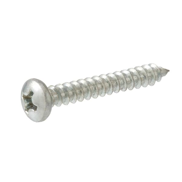 #7 x 3/8 in. Phillips Pan Head Zinc Plated Sheet Metal Screw (25-Pack)