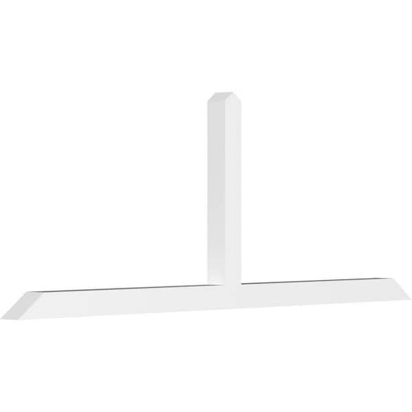 Ekena Millwork Portland 96 in. W x 36 in. H x 4 in. D Signature Polyurethane Bracket