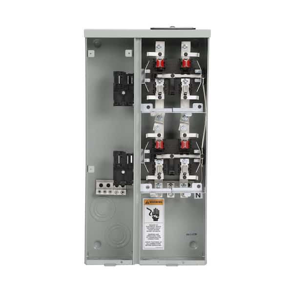 Uni-PAK 2-Gang 200 Amp Ringless Style Multi-Family Metering with Horn Bypass