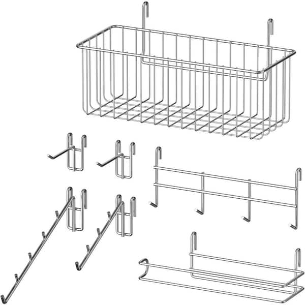 7 Pack Shelving - Wire Rack with Hanging Shelf, Laundry & Pantry Organization, Bathroom & Bedroom Storage