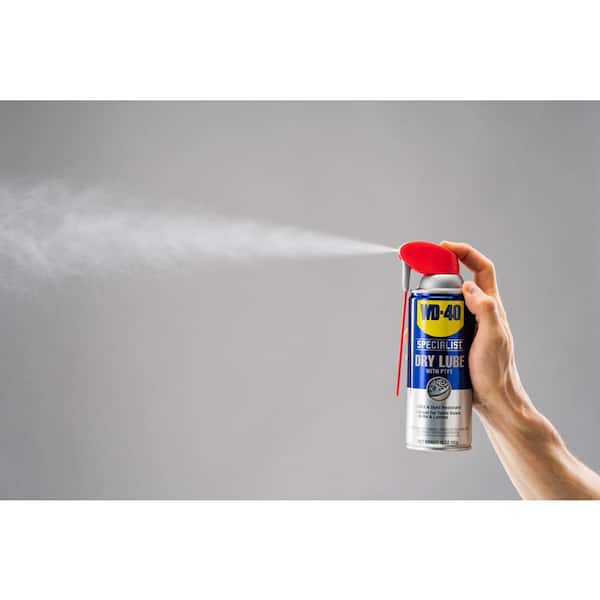 WD-40 Specialist Dry Lube with PTFE, Lubricant with Smart Straw Spray, 10 oz