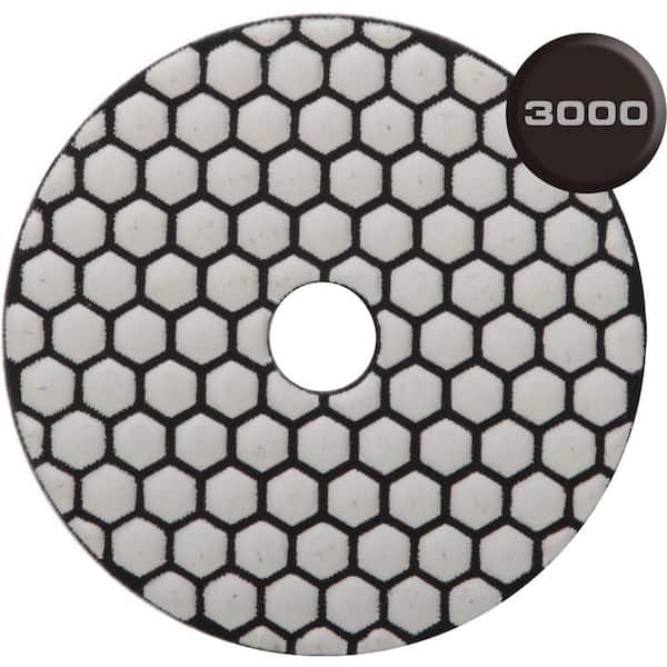 4 in. 3000 Grit Resin Dry Polishing Pad