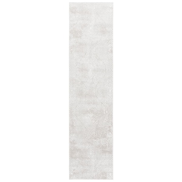 SAFAVIEH Carter 2 ft. x 8 ft. Ivory/Taupe Distressed Swirls Runner Rug