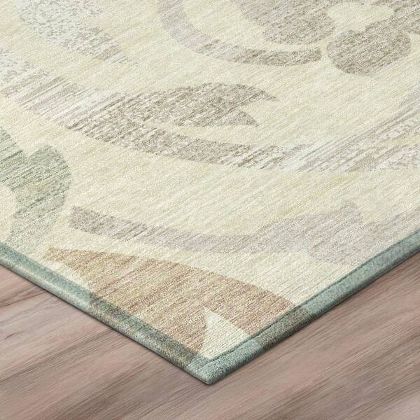 Chantille Machine Washable Indoor/Outdoor Abstract ACN3168 Cream 3 ft. x 5 ft. Area Rug