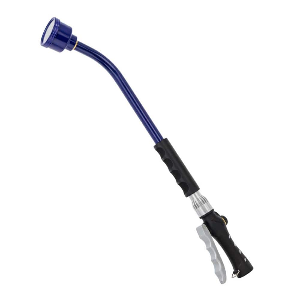 Twenty Four Inch Heavy Duty Metal Watering Wand with Gentle Shower Spray and Lockable Front Trigger Purple price history on PriceWatchPro