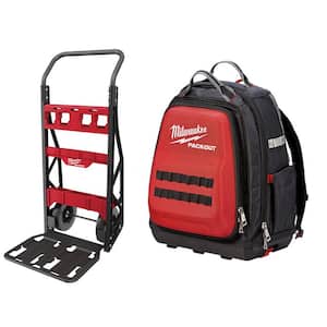 20 in. W PACKOUT 2-Wheel Utility Tool Cart with 15 in. PACKOUT Backpack (2-Piece)