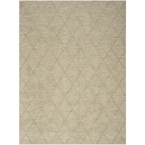 Wool Haven Sage 4 ft. x 6 ft. Diamond Contemporary Area Rug