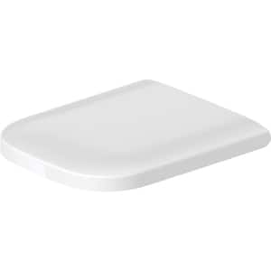 Happy D.2 Elongated Open Front Toilet Seat with SoftClose in White Alpine