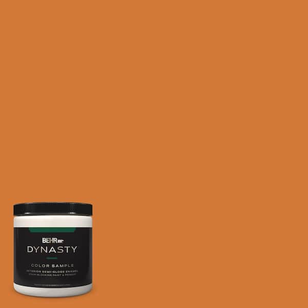 BEHR DYNASTY 8 oz. #T17-19 Fired Up Semi-Gloss Enamel Stain-Blocking Interior/Exterior Paint and Primer Sample