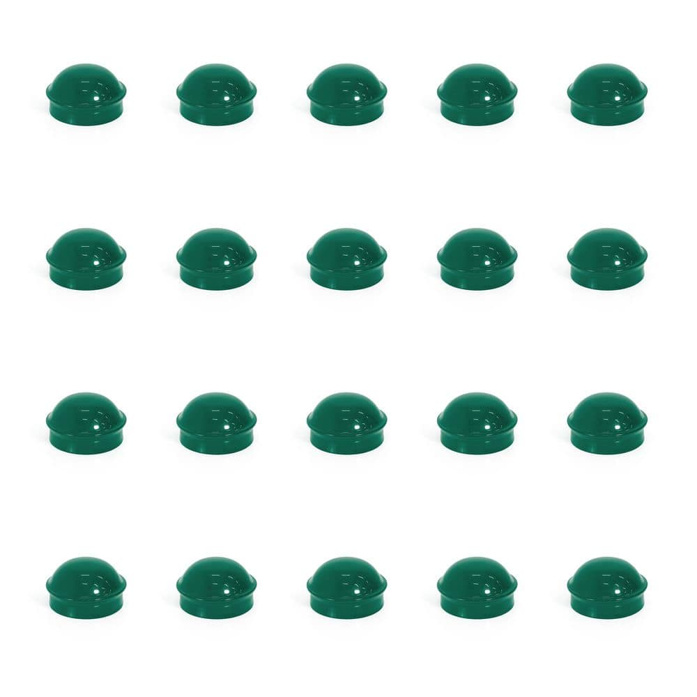 2-3/8 in. Chain Link Fence Green Galvanized Steel Terminal Post Cap (Pack of 20) price history on PriceWatchPro