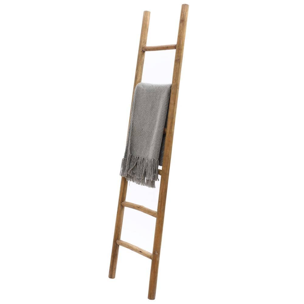 Natural Fir Wood 6ft Decorative Blanket Ladder