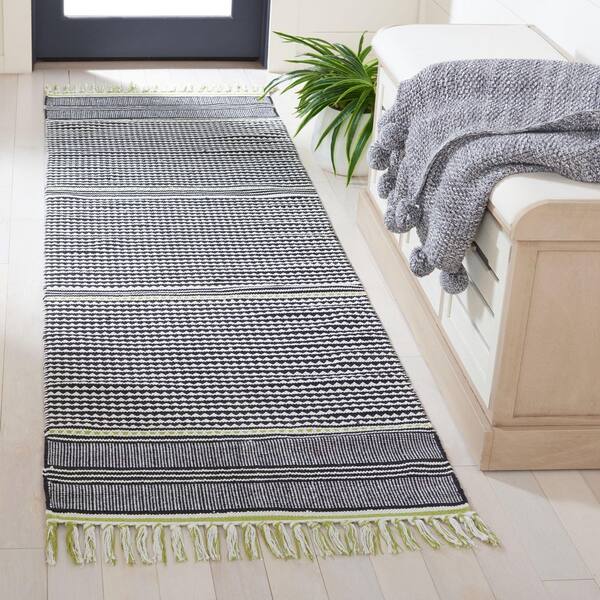 Montauk 2 ft. x 7 ft. Lime/Multi Tribal Runner Rug