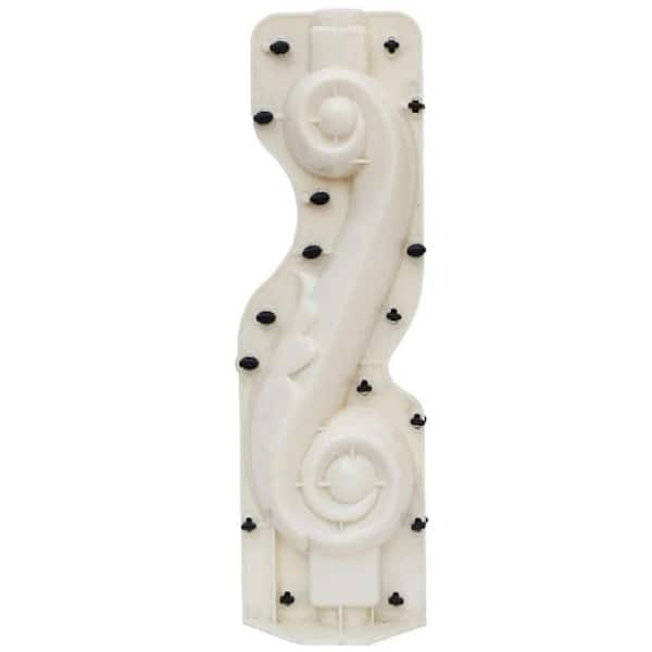 2-pieces European Roman Column Balustrades Mold for Concrete Plaster Cement Casting Garden Balcony Fence Decoration