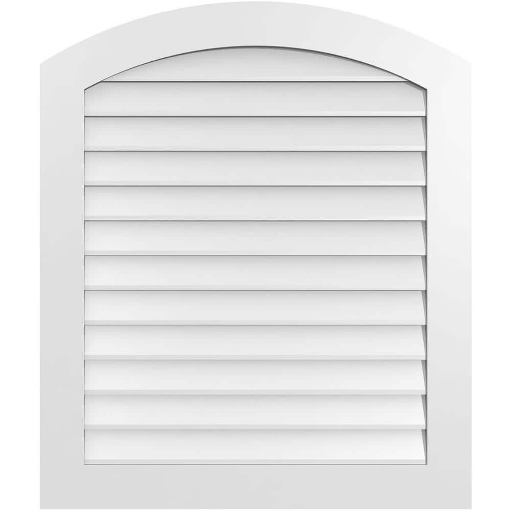 34 in. x 40 in. Arch Top Surface Mount PVC Gable Vent: Functional with Standard Frame price history on PriceWatchPro