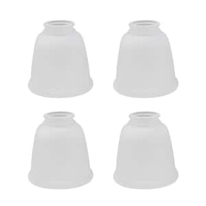 4-5/8 in. Frosted Bell Ceiling Fan Replacement Glass Shade (4-Pack)