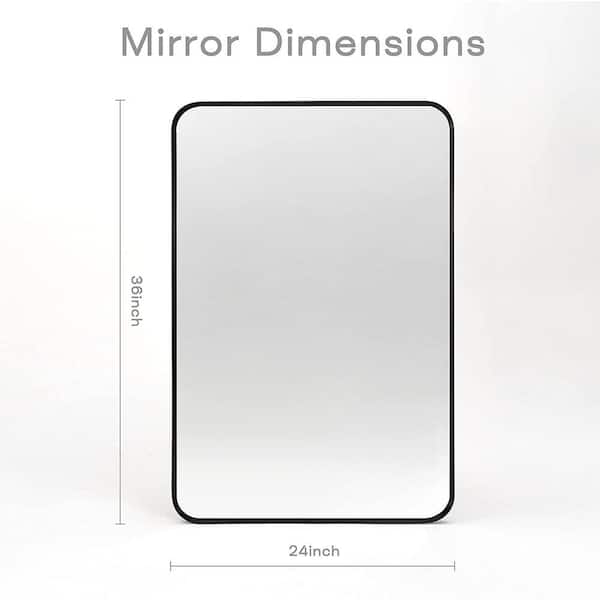 IDEAGLE 24 in. W x 32 in. H Rounded Rectangular Aluminum Alloy