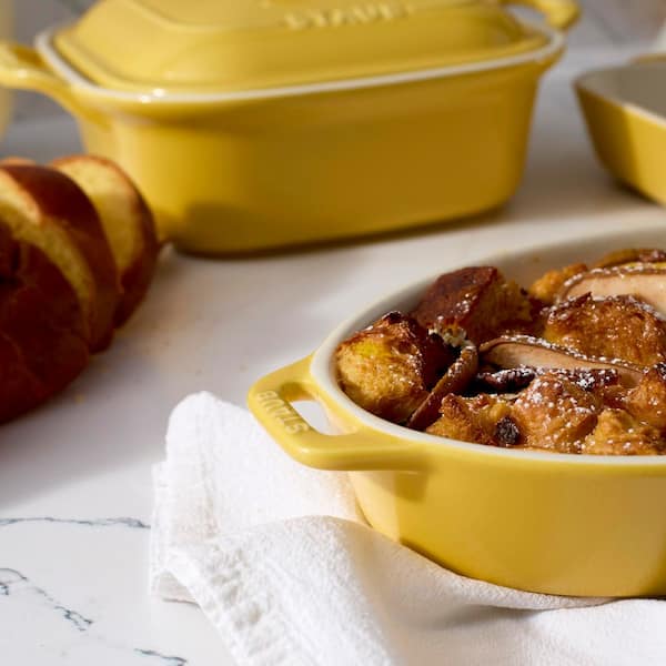 staub Stoneware 4-Piece Mixed Baking Dish Set-Citron 1030847 - The