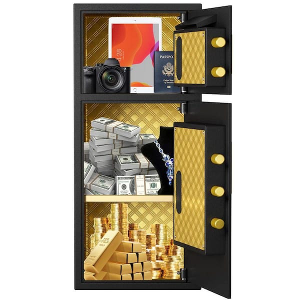 Jushua 7 cu.ft. Large Double-Door Coin-Operated Safe, Digital
